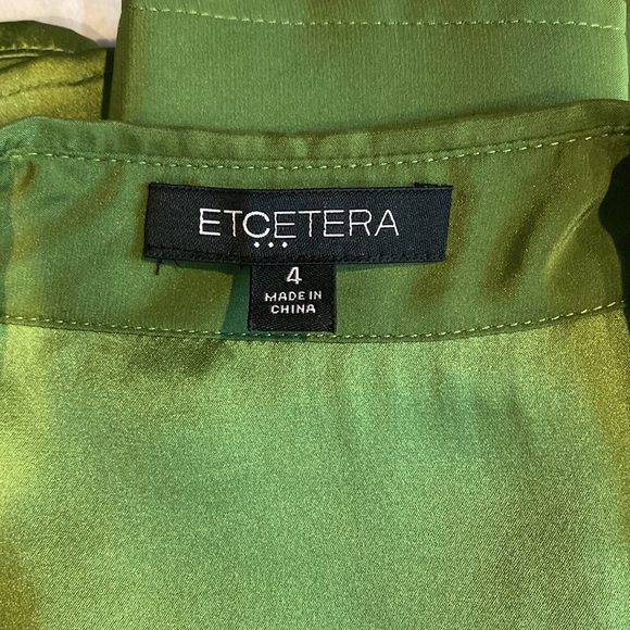 ETCETERA Silk Blouse size 4 - Picture 5 of 6